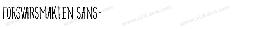 Forsvarsmakten Sans字体转换